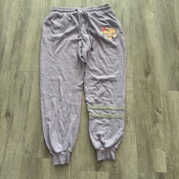Walt Disney World Purple Spirit Jersey Sweatpants Women’s Size Large Lavender - Picture 1 of 6